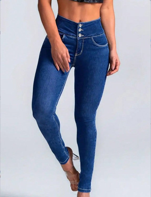 Women's Sculpting High Waist Skinny Jeans with V-Shaped Waist Amarae