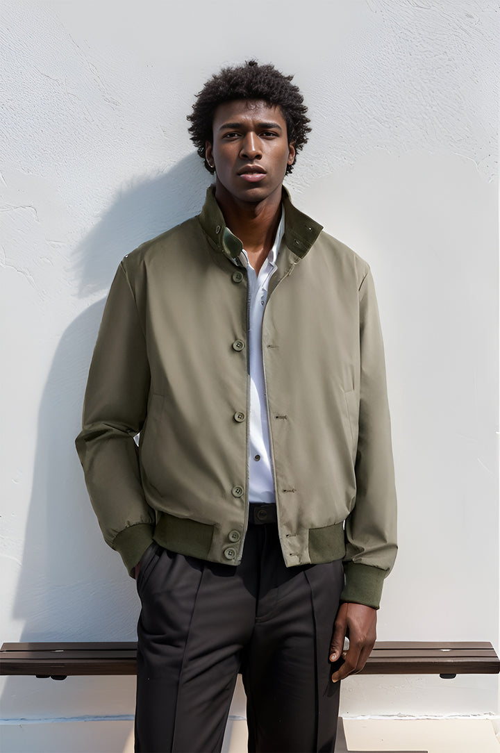 Men's sporty transition jacket with zip Lune London