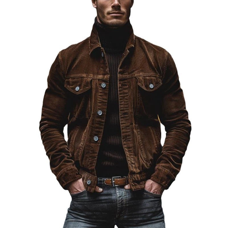 Corduroy jacket for men with a stylish cut and functional pockets Lune London