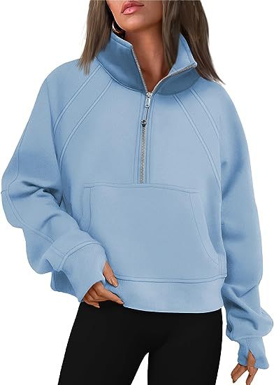 Ladies stylish half-zip sweatshirt Lune London