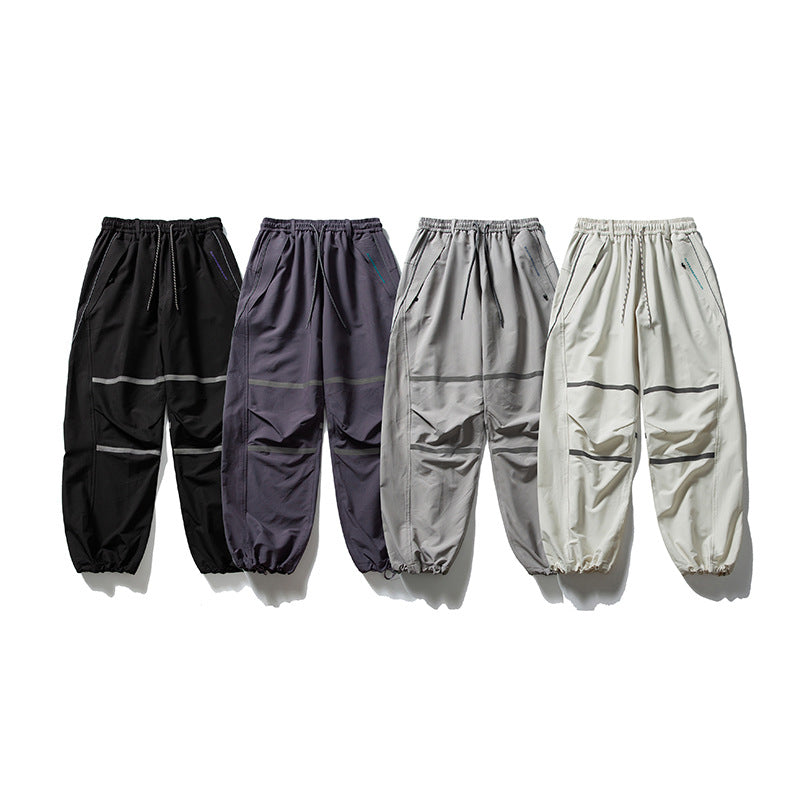 Men's Technical Cargo Jogging Pants with Drawstring, Knee Inserts and Elastic Cuffs Amarae