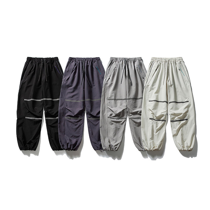 Men's Technical Cargo Jogging Pants with Drawstring, Knee Inserts and Elastic Cuffs Amarae