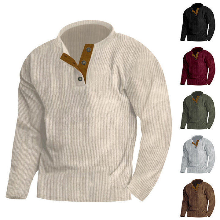 Comfortable knit sweater for men with an innovative button design and a soft material Lune London