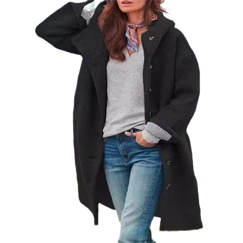 Ladies Oversized Wool Coat Amarae