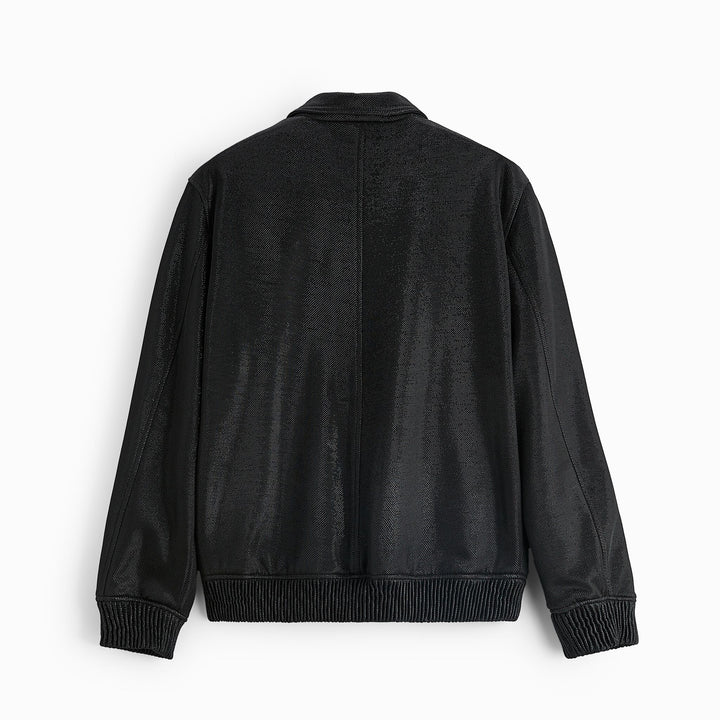 Men's lightweight field jacket made of technical material with applied flap pockets and stand-up collar Amarae