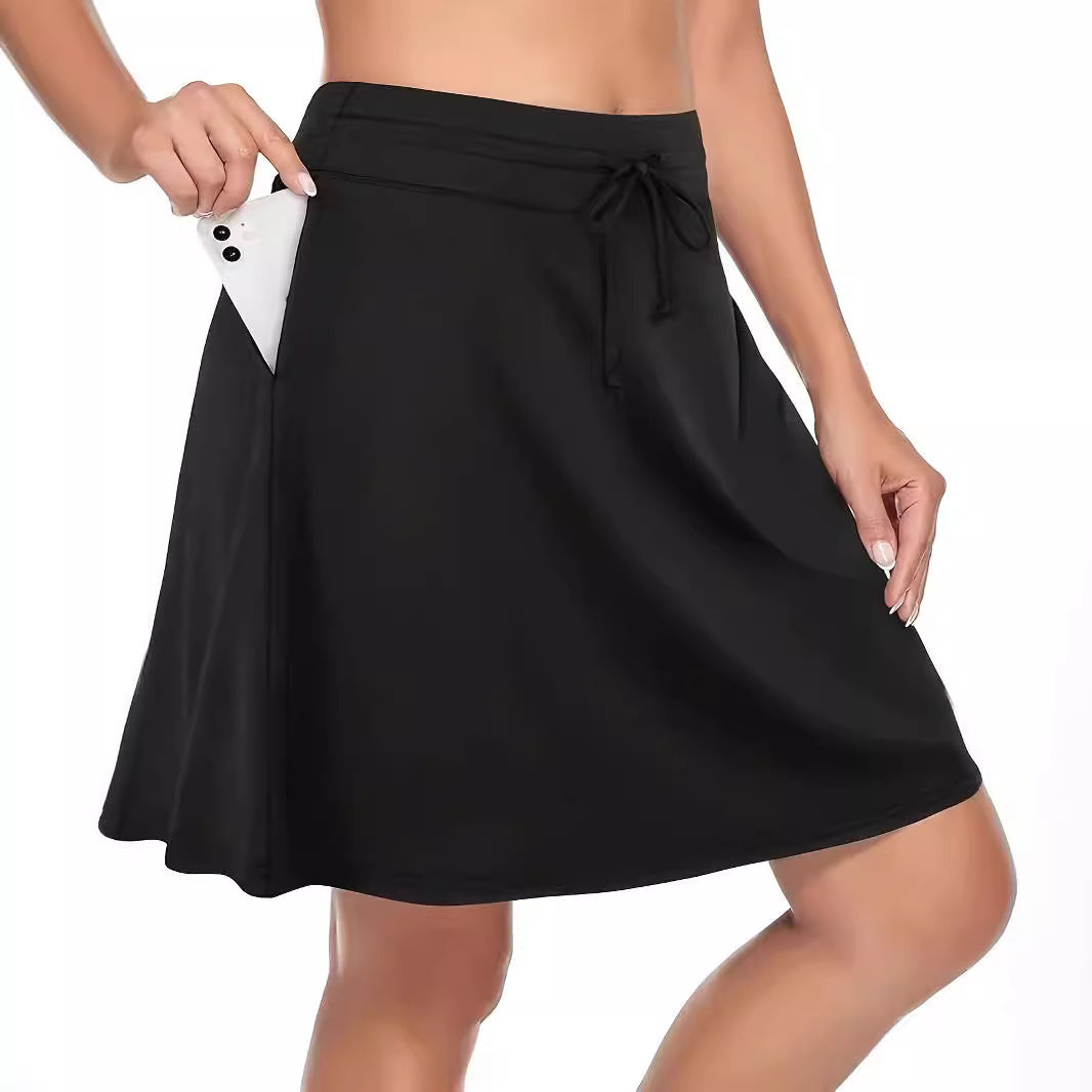 Women's sports skirt with integrated compression shorts Lune London