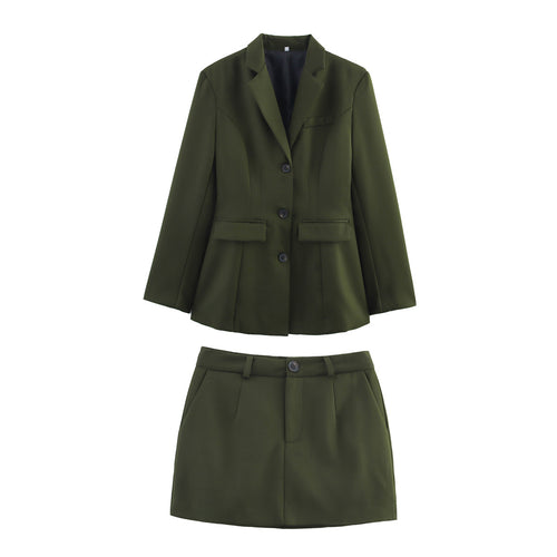 Women's blazer set with chic elegant skirt-short Amarae
