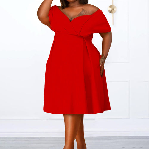 Evening dresses for women with a fluid skirt and elegant draping Amarae