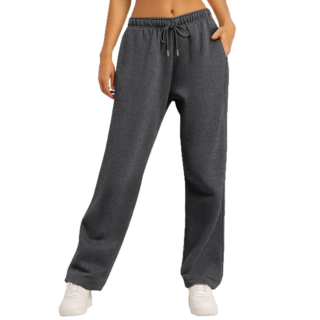 Women's comfortable casual pants with elastic waistband and side pockets Chic & Stil