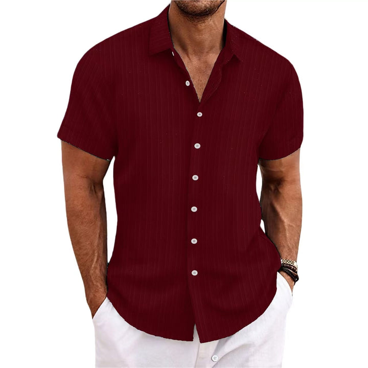 Casual short-sleeved striped shirt for men Amarae
