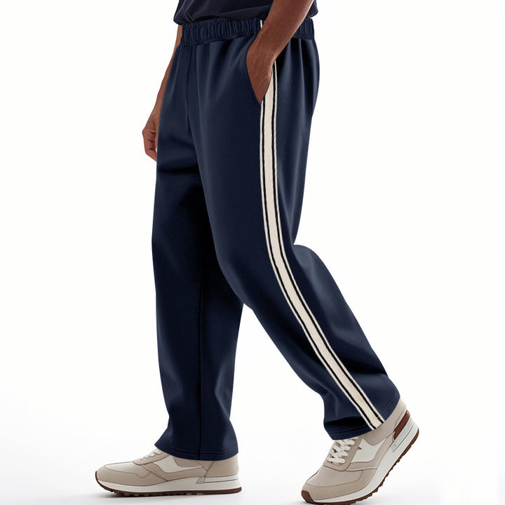 Men's sporty leisure pants with contrasting stripes on the sides Lune London