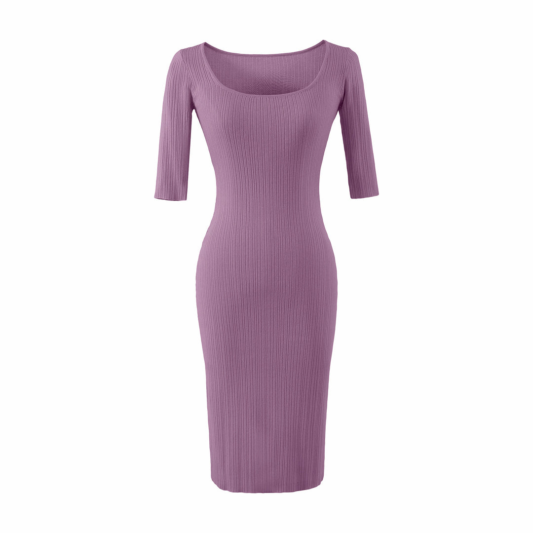 Women Figure-hugging ribbed Midi dress made of stretch knit Amarae