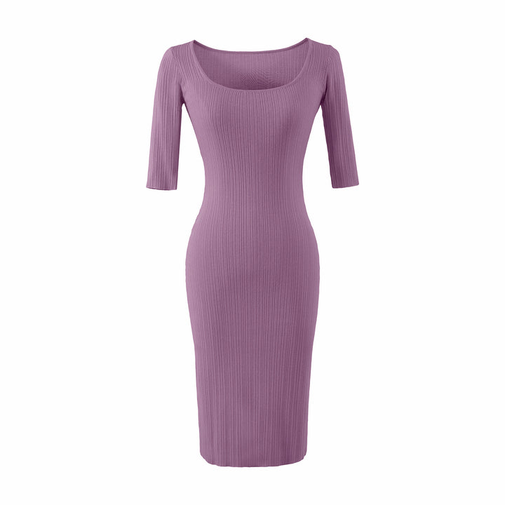Women Figure-hugging ribbed Midi dress made of stretch knit Amarae