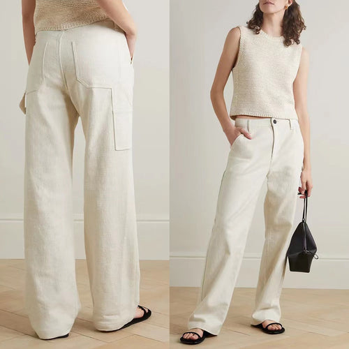 Wide cargo pants for women with practical pockets and comfortable fit Amarae