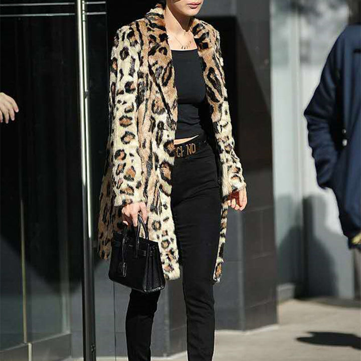 Ladies Oversized Faux Fur Coat Amarae