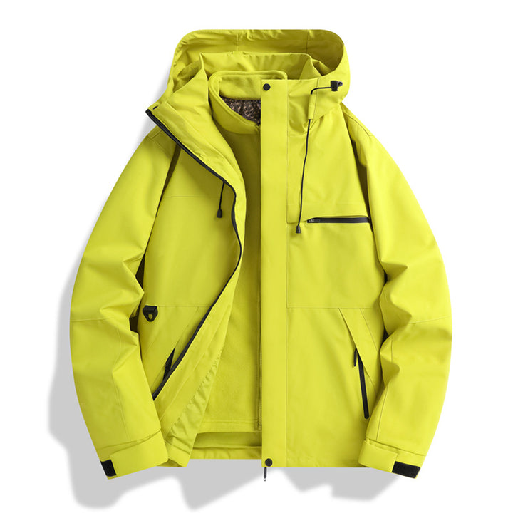 Men's Urban Softshell Jacket with sealed seams, adjustable hood, and minimalist pockets Amarae
