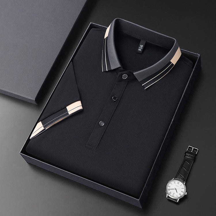 Elegant polo shirt for men with modern collar and stylish accents Lune London