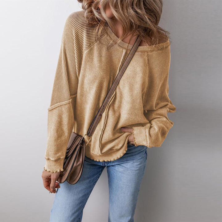 Pull femme décontracté avec décolleté large Lune London