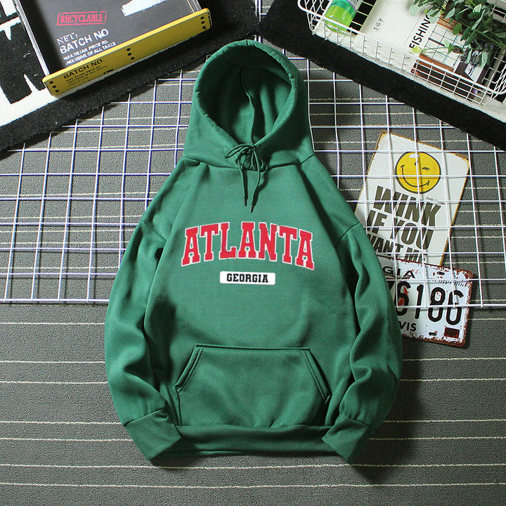 Women's hoodie with stylish Atlanta print Chic & Stil