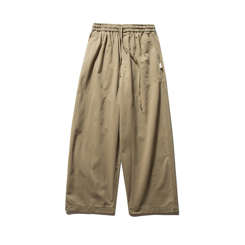 Unisex Wide Culotte Pants with Elastic Waistband and Drawstring Amarae