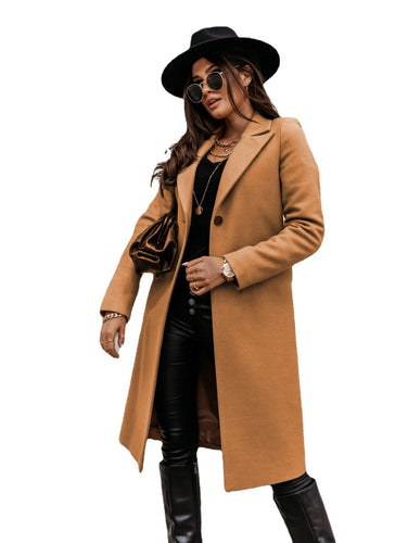 Ladies Elegant Long Sleeve Coat made of High-Quality Material Amarae