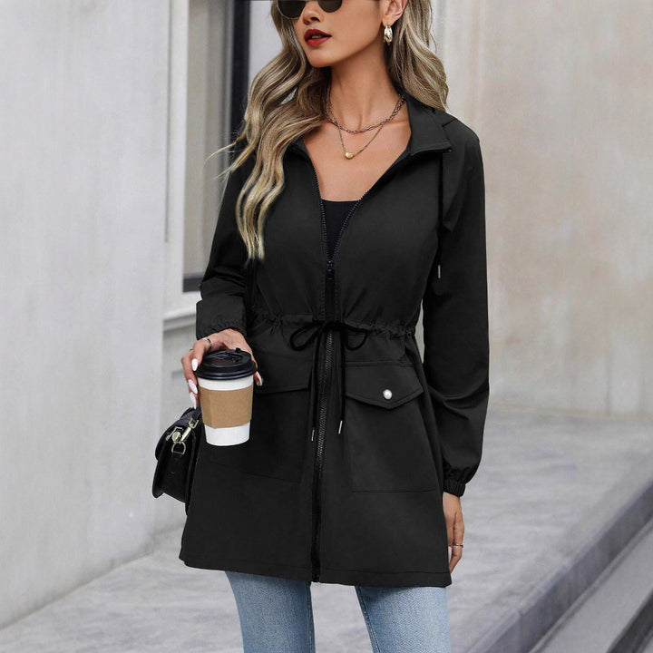 Leisure jacket for women with adjustable waist and hood Lune London