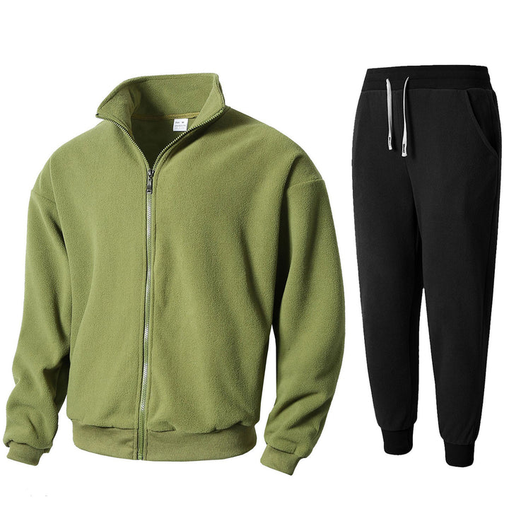 Lune London Men's Polar Fleece Loungewear with High Collar