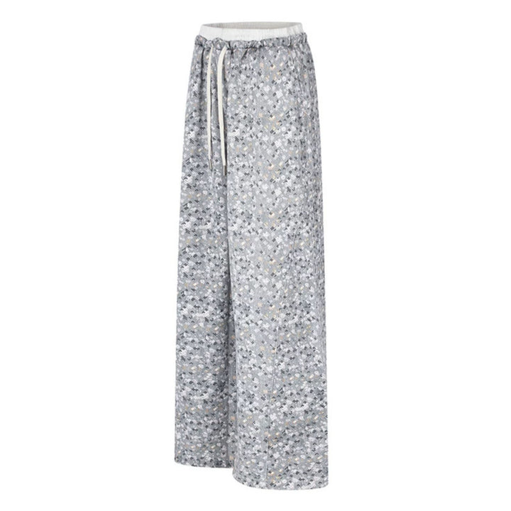 Ladies Palazzo Glitter Pants with Elastic Waistband and Drawstring Amarae