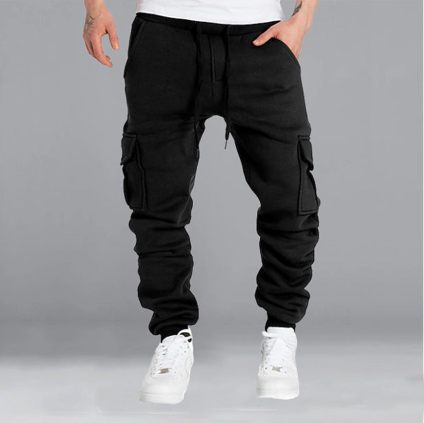 Men's cargo jogging pants with side pockets and adjustable waist Chic and Style