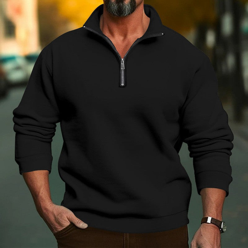 Men's fleece hoodie with zipper and comfortable cuffs Lune London