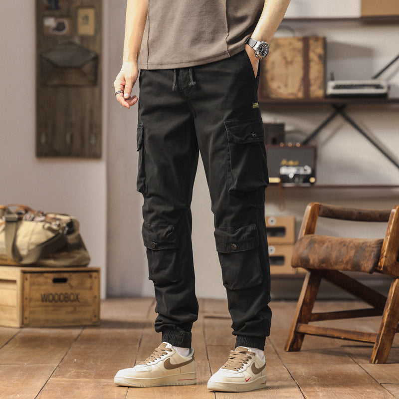 Comfortable cargo pants for men with elastic cuffs Lune London