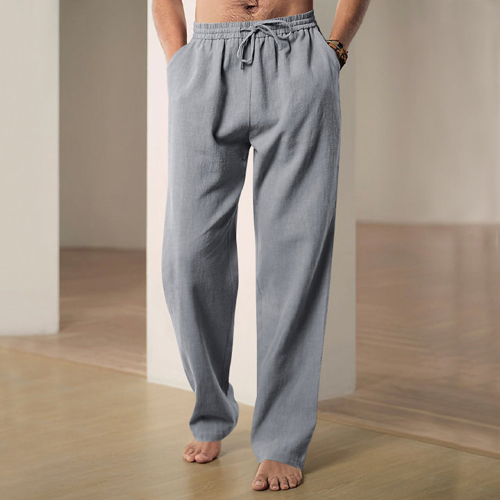 Casual men's pants with elastic waist and practical pockets Lune London