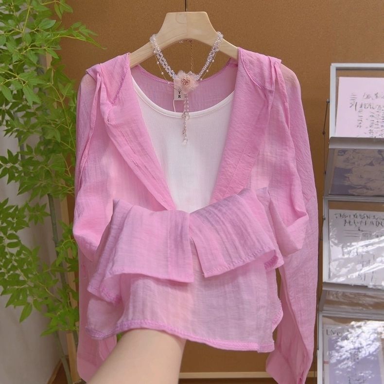 Veste d'été légère pour femmes avec design en volants Chic & Stil