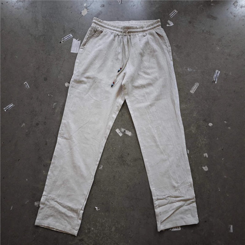 Men's casual linen set with button placket and elastic waistband Lune London