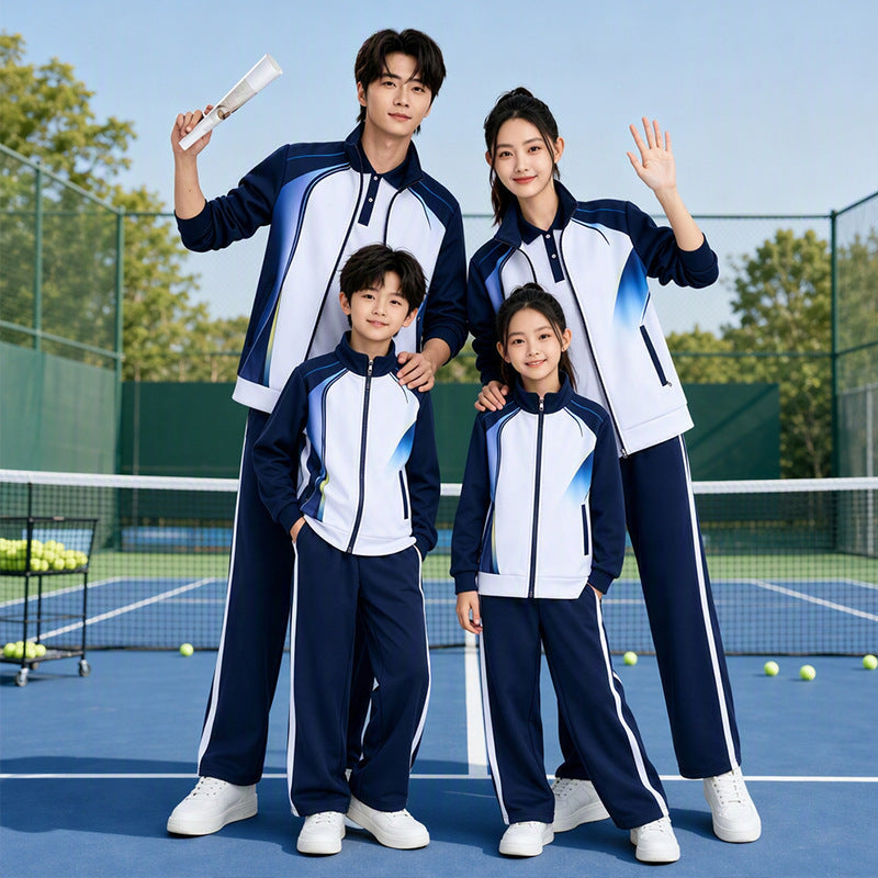 Unisex badminton training set with functional polo and sporty jogging pants Amarae