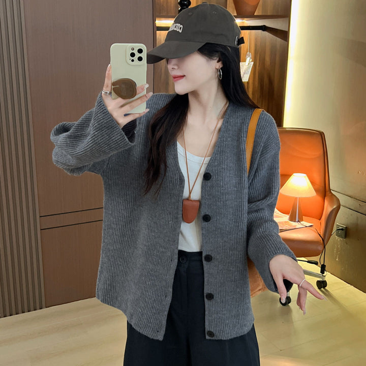 Gilet en tricot épais pour femmes avec une coupe décontractée et des manches profondes Chic & Stil