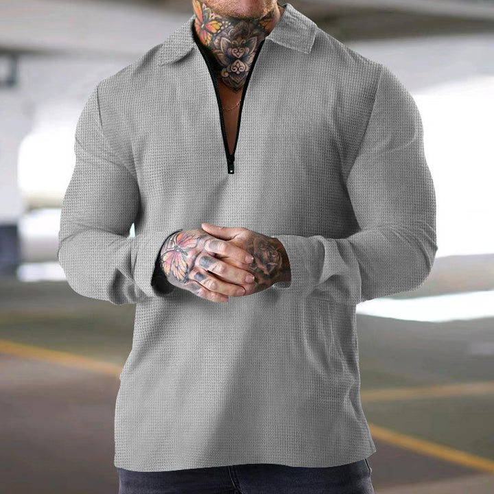 Elegant long-sleeved shirt for men with zipper Lune London