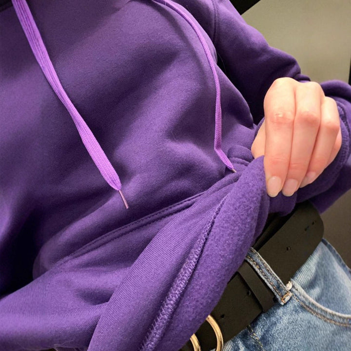 Hooded sweatshirt for women with kangaroo pocket Lune London