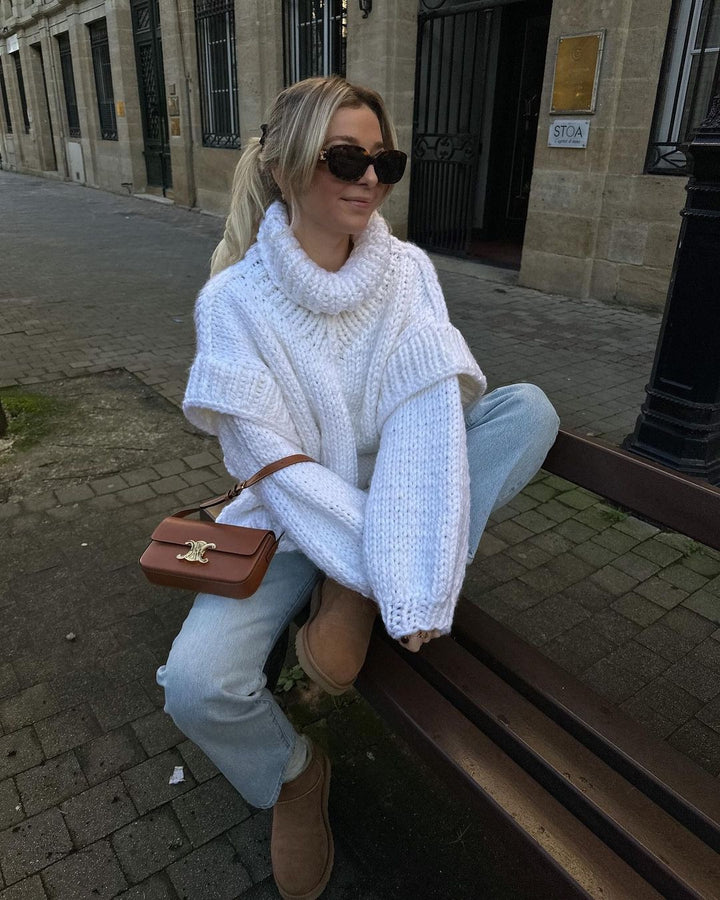 Oversized knitted sweater for ladies Lune London