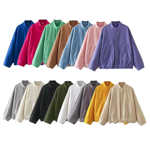 Ladies Comfortable Fleece Jacket with Relaxed Fit and Practical Pockets Amarae