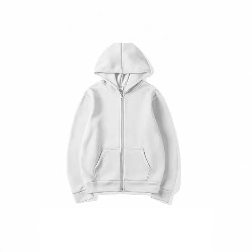 Hooded jacket for ladies in high-quality cotton blend with full zipper Amarae