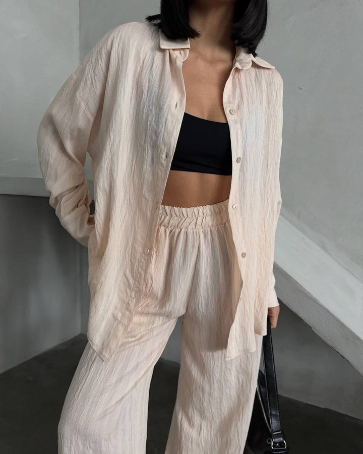 Lune London Women's Casual Shirt and Pant Set