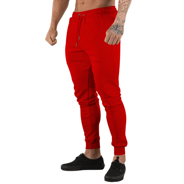 Men's sporty jogger pants with elastic waistband and practical zip pockets Lune London