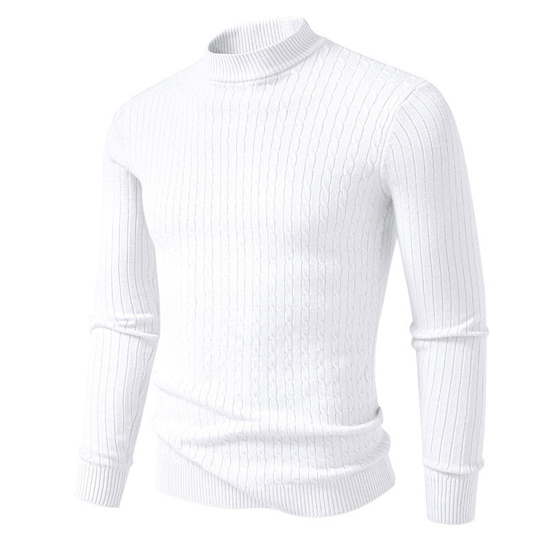 High-quality knitted turtleneck sweater for men Lune London
