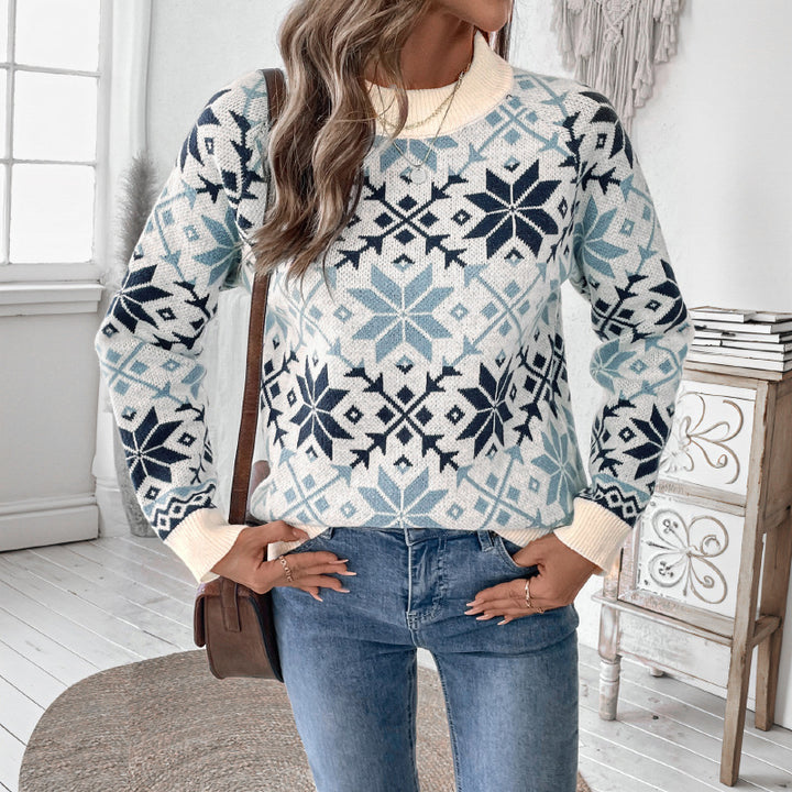 Ladies knitted sweater Scandinavian style Lune London