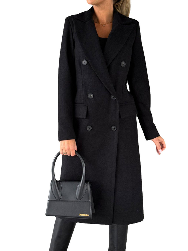 Ladies Elegant and Timeless Trench Coat with Double Buttons and Practical Pockets Lune London