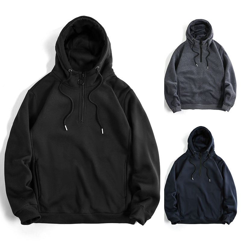 Trendy ladies hoodie with half zipper and soft inner lining Lune London