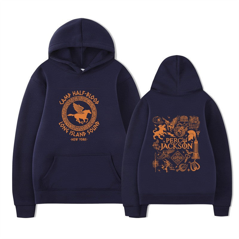 Women's hoodie with artistic mythology print Chic & Stil