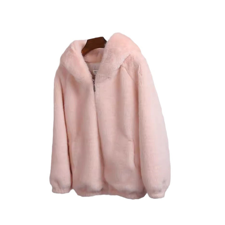 Ladies Stylish Chic Soft Hooded Jacket