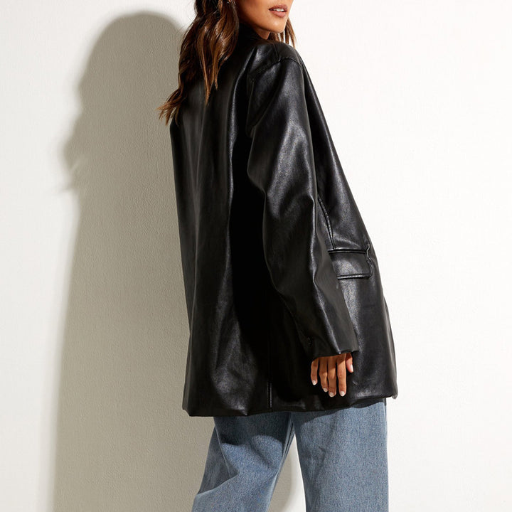 Amarae Elegant Leather Jacket for Women